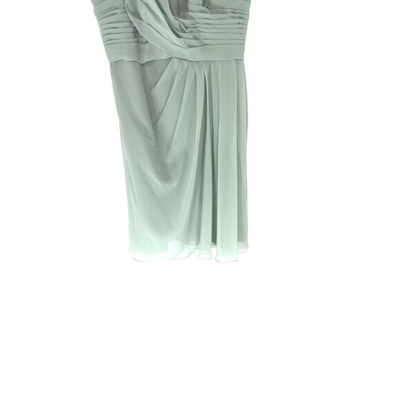 Sorella Vita Dress Green Bridesmaid Formal Chiffon Sleeveless Dress Size 18 - Picture 6 of 11